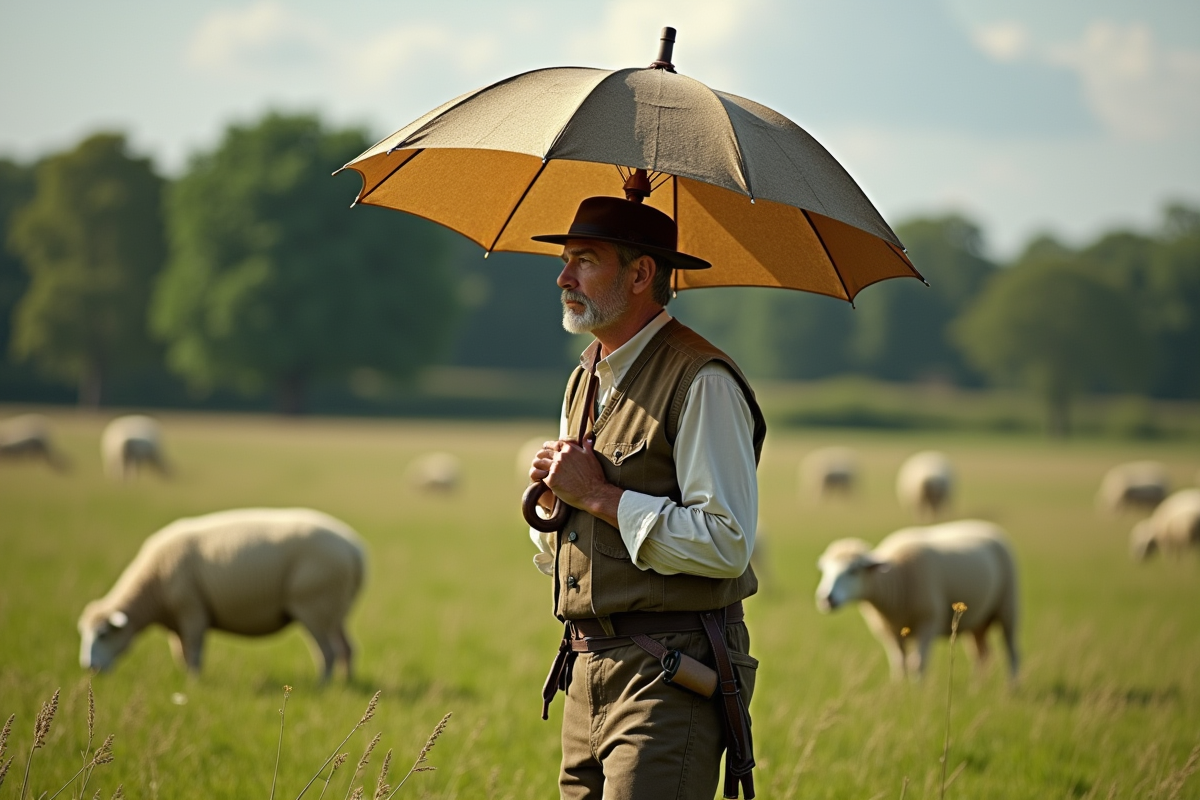 Parapluie de berger : origines et caractéristiques spécifiques