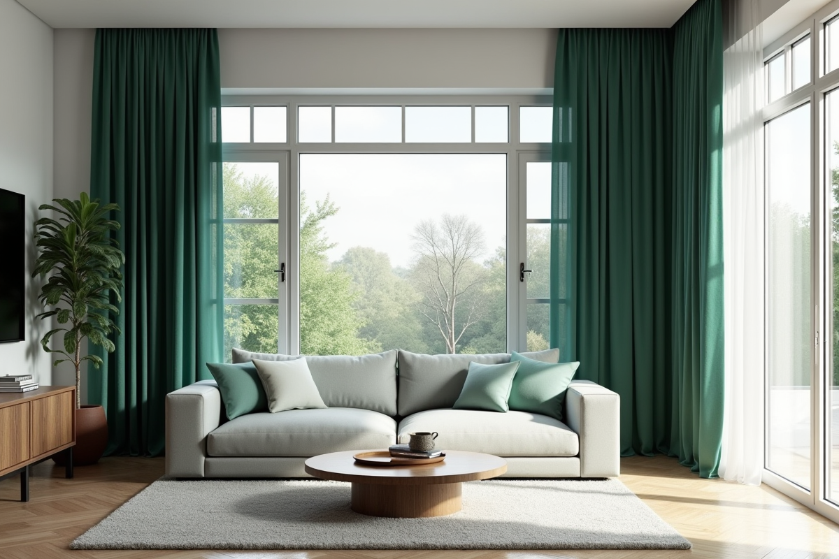 Choix de couleur pour les rideaux assortis à un canapé gris