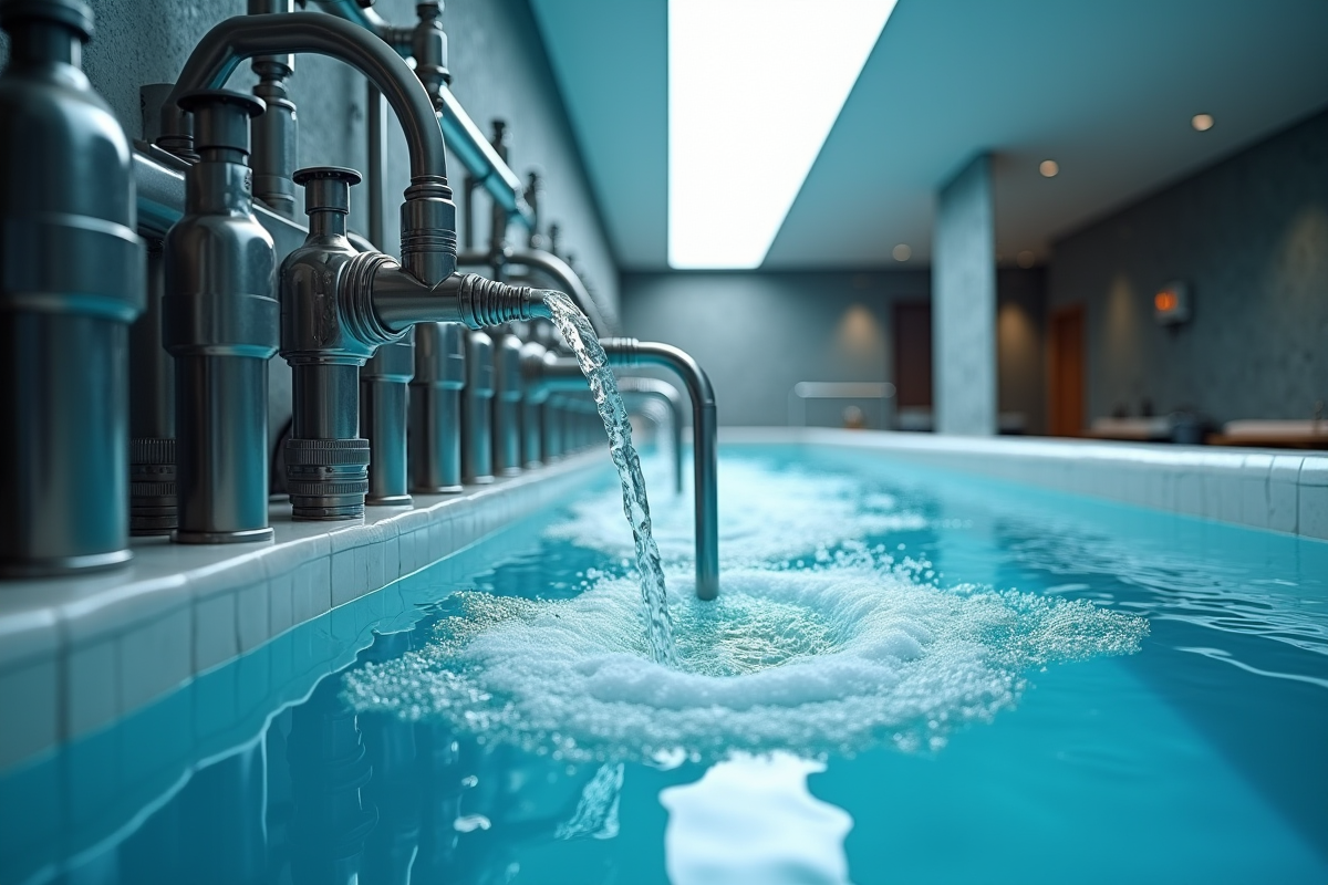 Filtration technique de spa avec filtres en acier inoxydable